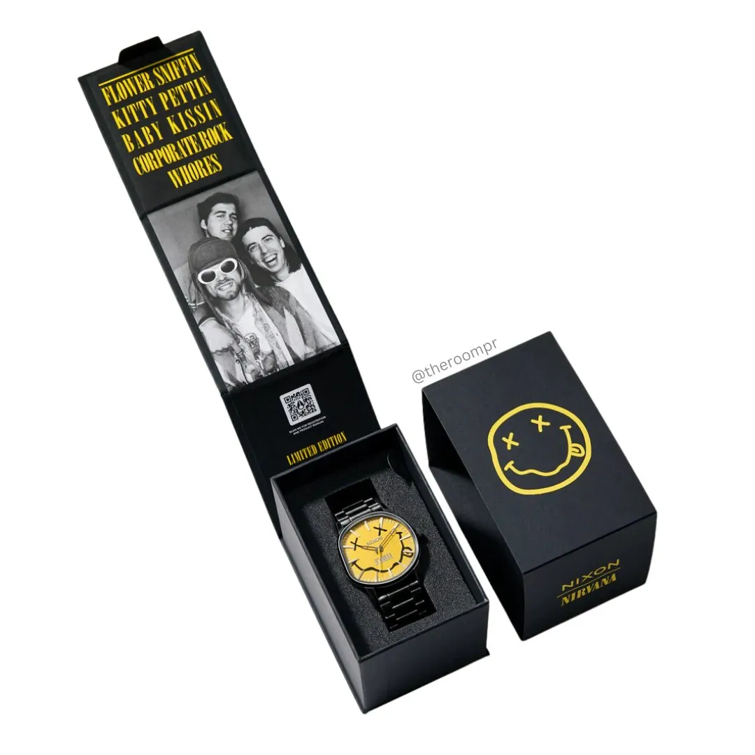 Nixon x Nirvana "Sentry Wobble" Watch - Nirvana Smiley - *Excluded from the Free Shipping Offer