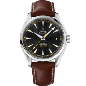 Omega Seamaster Aqua Terra 150M 41.5 mm, steel on leather strap