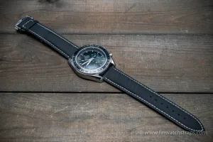 Omega watch strap, canvas with leather lining 22x20 mm, 21x20 mm, 20x18 mm, 19x18 mm