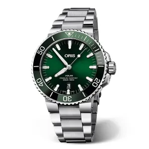 Oris Aquis Date - Green Dial