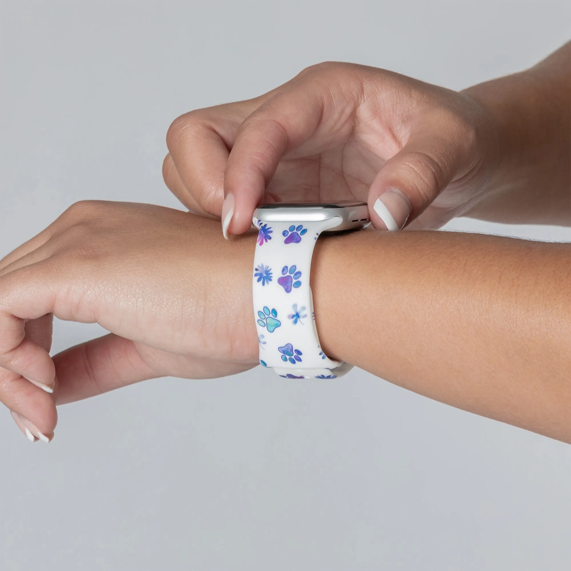 Patterned Silicone Apple Watch Band 38mm/40mm/41mm 42mm/44mm