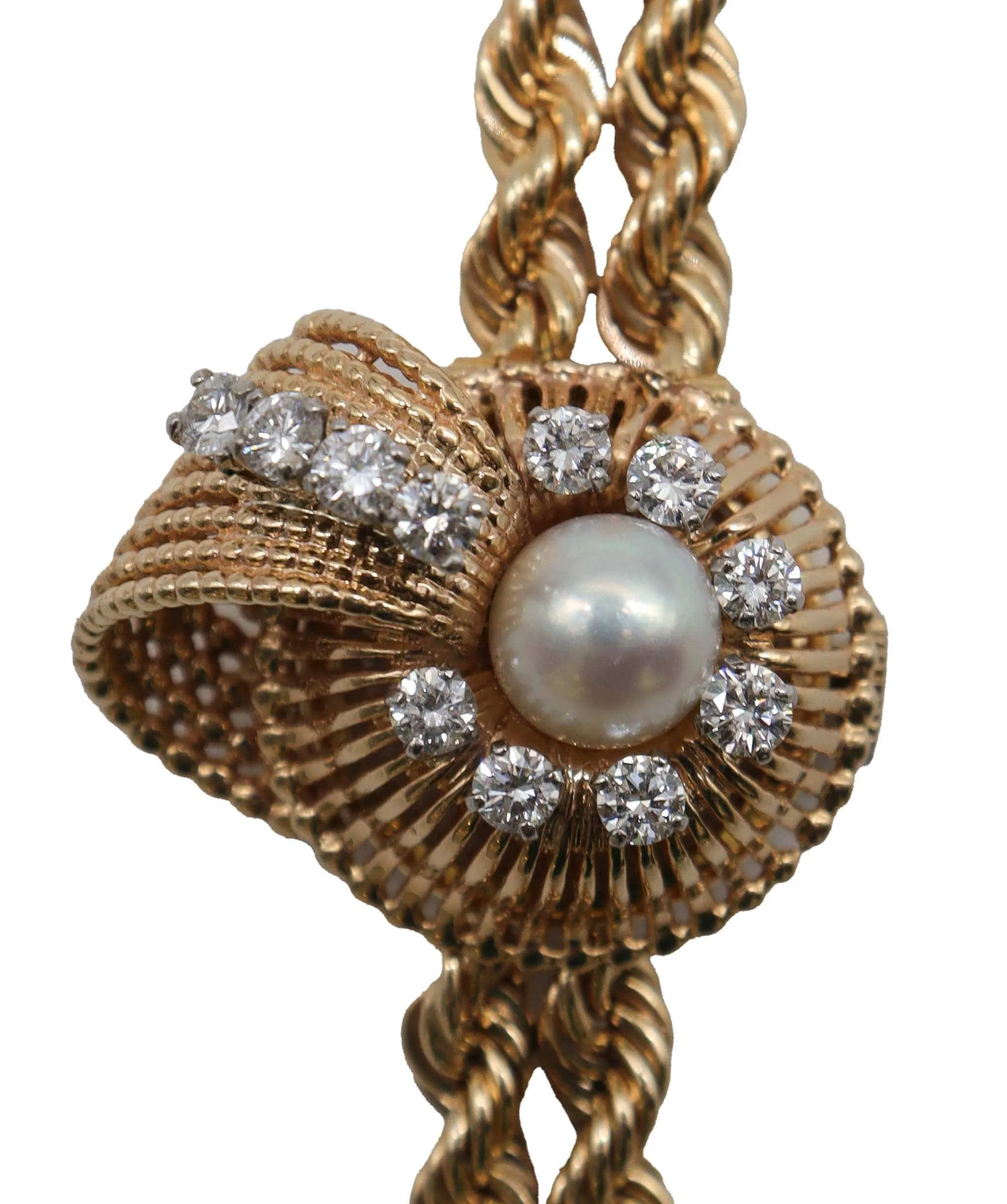 Pearl Diamond Yellow Gold Watch DX0947 DXBS2505