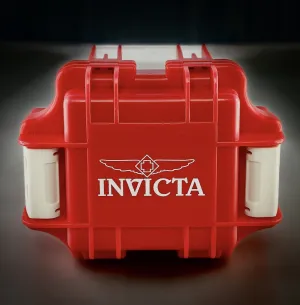 Plastic Invicta Watch Dive Case Single Slot Red
