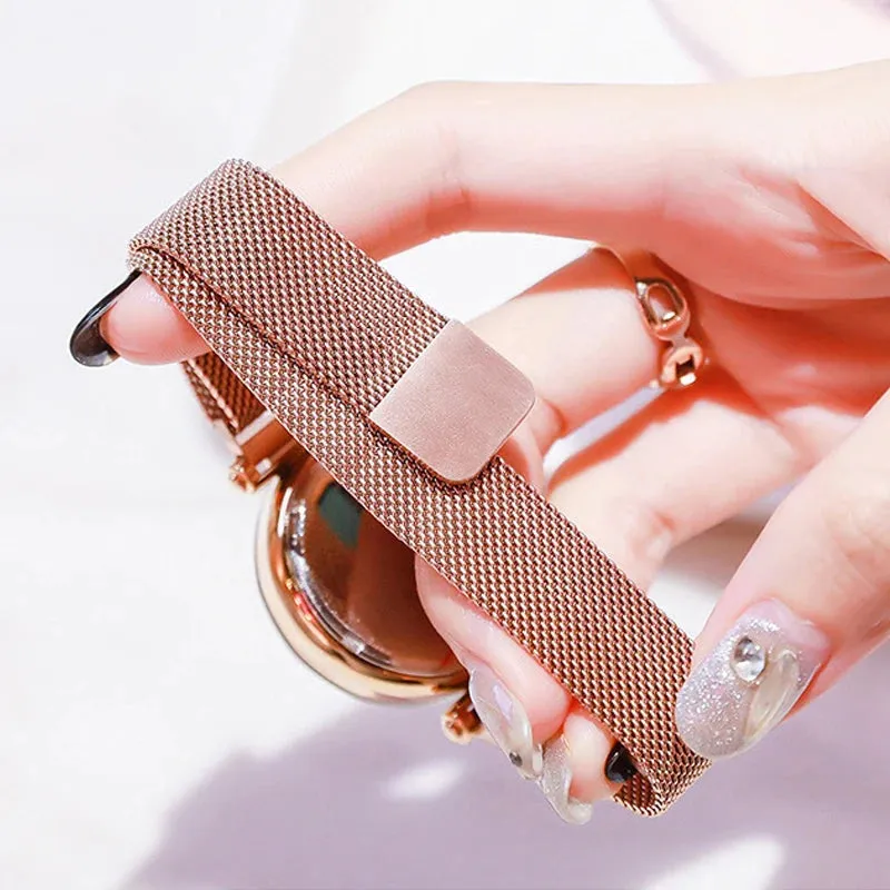 Reloj Mujer Luxury Starry Sky Women Watches Magnetic Mesh Belt Band Watch Fashionable Dress Wristwatch for Elegant Style