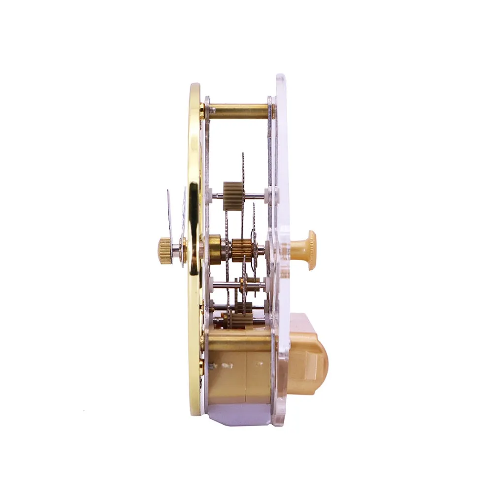 Retro Gear Wall Clock Movement Round Decorative Table Clock Metal Perspective Wall Clock Table Clock Clock Durable