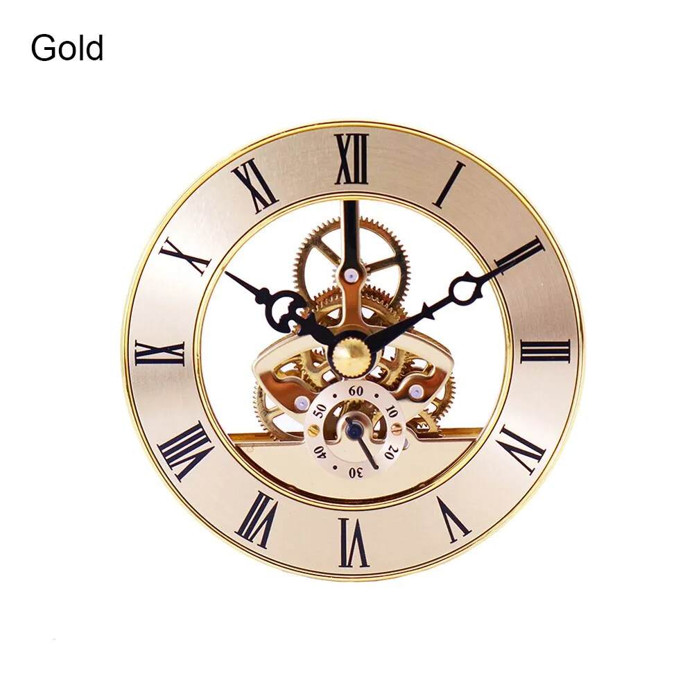 Retro Gear Wall Clock Movement Round Decorative Table Clock Metal Perspective Wall Clock Table Clock Clock Durable