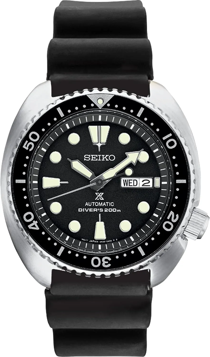 Seiko SRPE93 Automatic Dive Watch for Men - Prospex Collection - LumiBrite Hands, Date Calendar - Water Resistant 200M