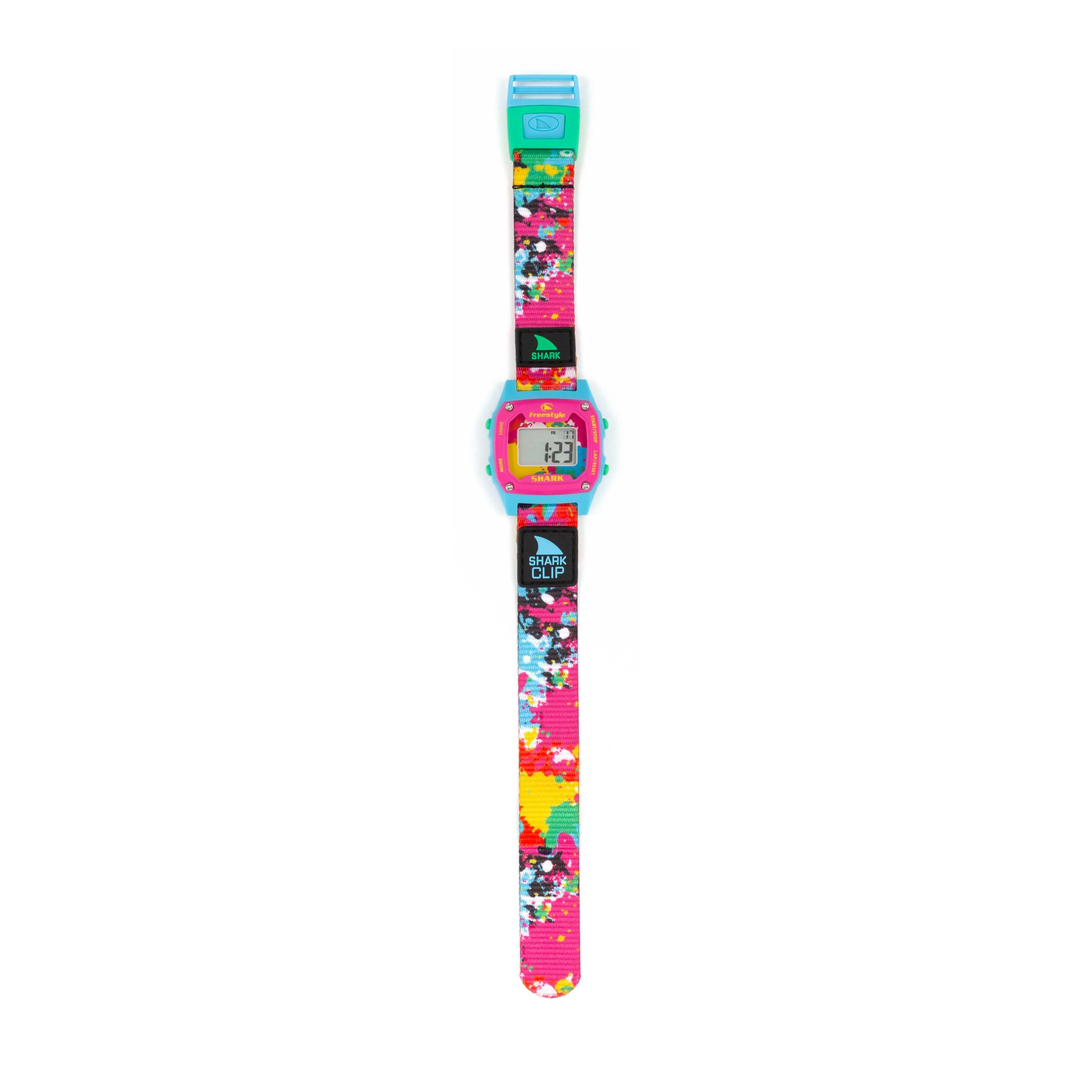 SHARK MINI CLIP NEON SPLATTER