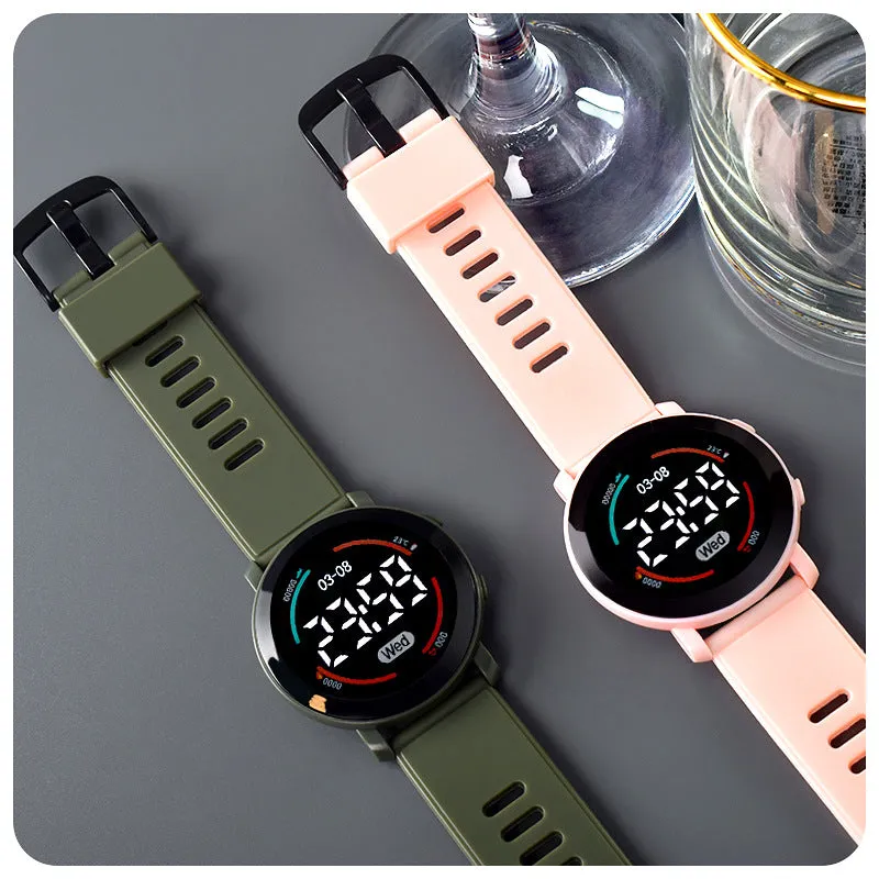 Sidiou Group Wholesale Digital Watch For Boys Girls Kids Electronic LED Wrist Watch Fashion Waterproof Sports Clock Student Child Simple Watches