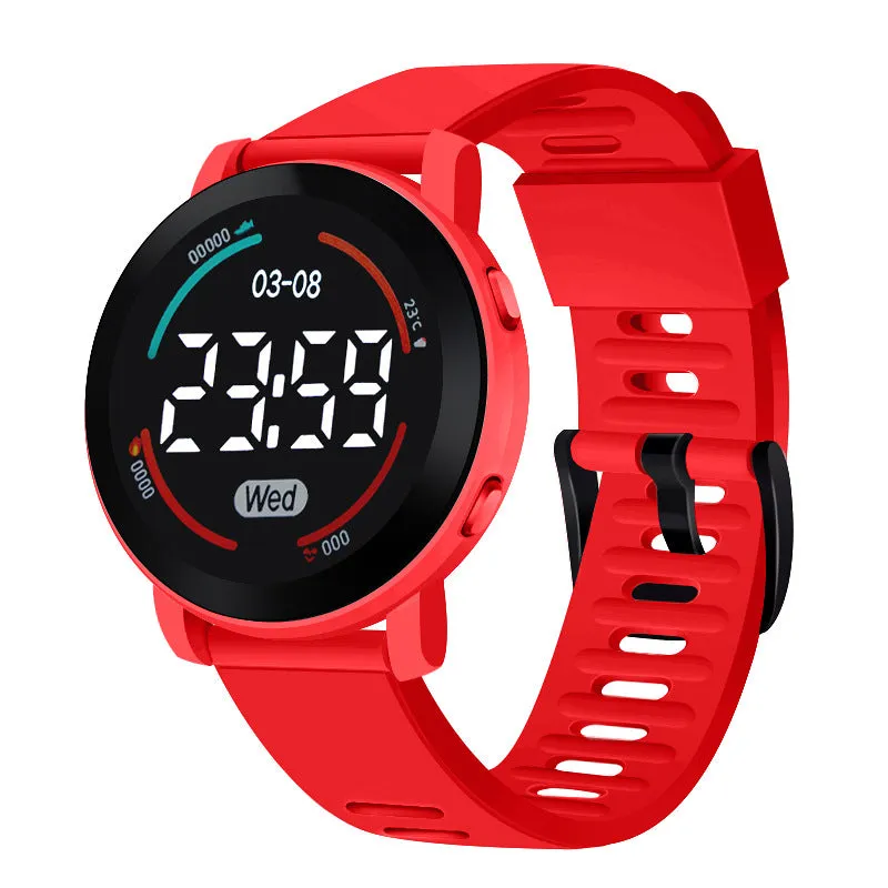 Sidiou Group Wholesale Digital Watch For Boys Girls Kids Electronic LED Wrist Watch Fashion Waterproof Sports Clock Student Child Simple Watches