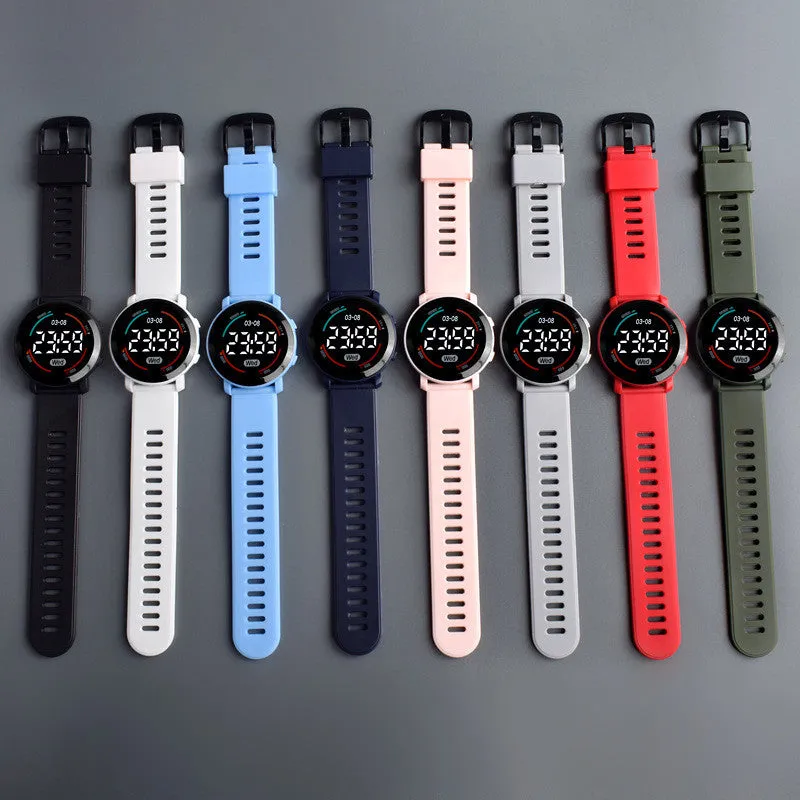 Sidiou Group Wholesale Digital Watch For Boys Girls Kids Electronic LED Wrist Watch Fashion Waterproof Sports Clock Student Child Simple Watches
