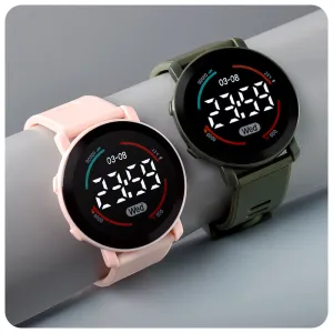 Sidiou Group Wholesale Digital Watch For Boys Girls Kids Electronic LED Wrist Watch Fashion Waterproof Sports Clock Student Child Simple Watches