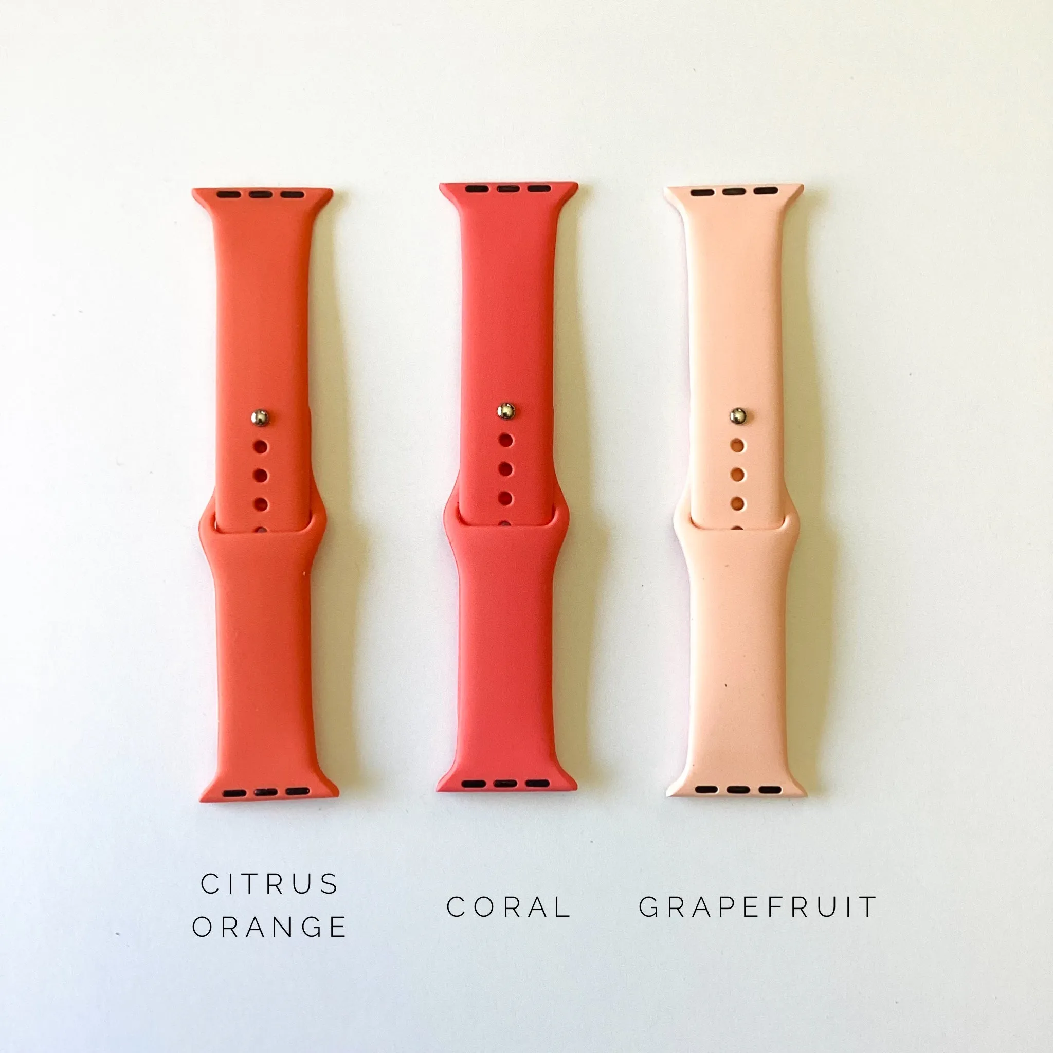 Silicone Apple Watch Band - Orange Hues