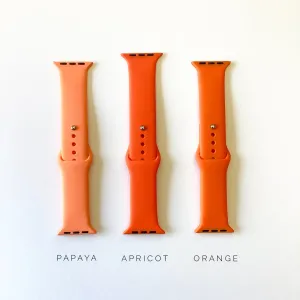 Silicone Apple Watch Band - Orange Hues