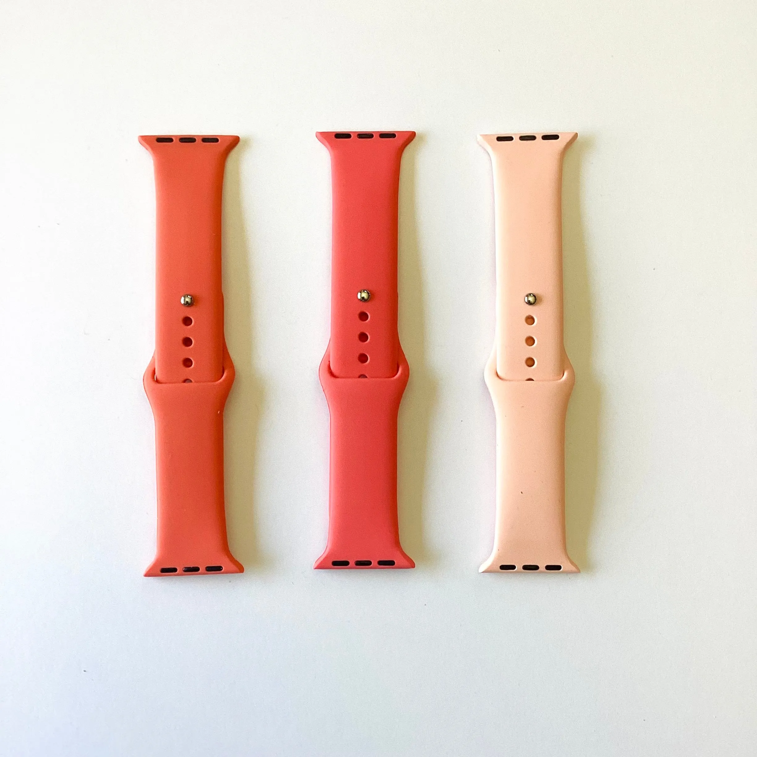 Silicone Apple Watch Band - Orange Hues