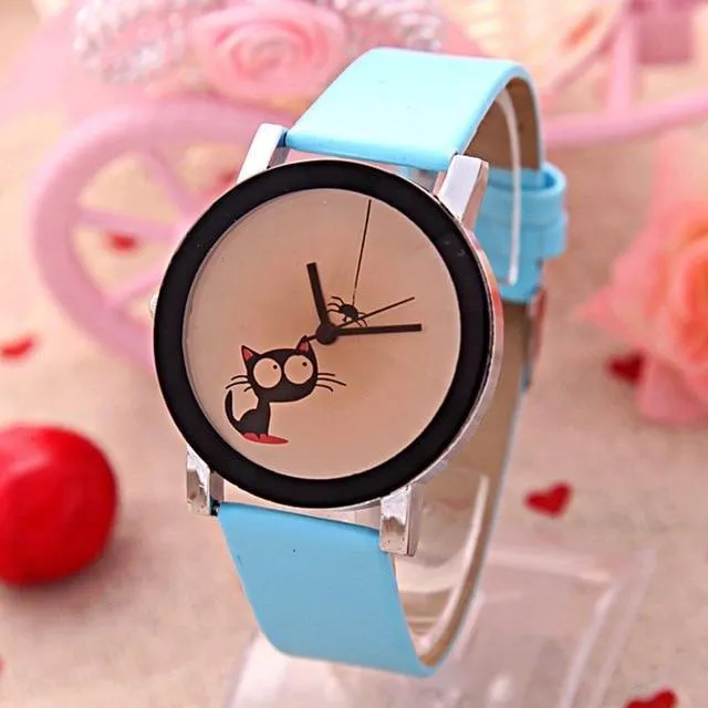 Simple Cute Kitten Watch