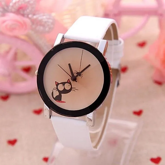 Simple Cute Kitten Watch