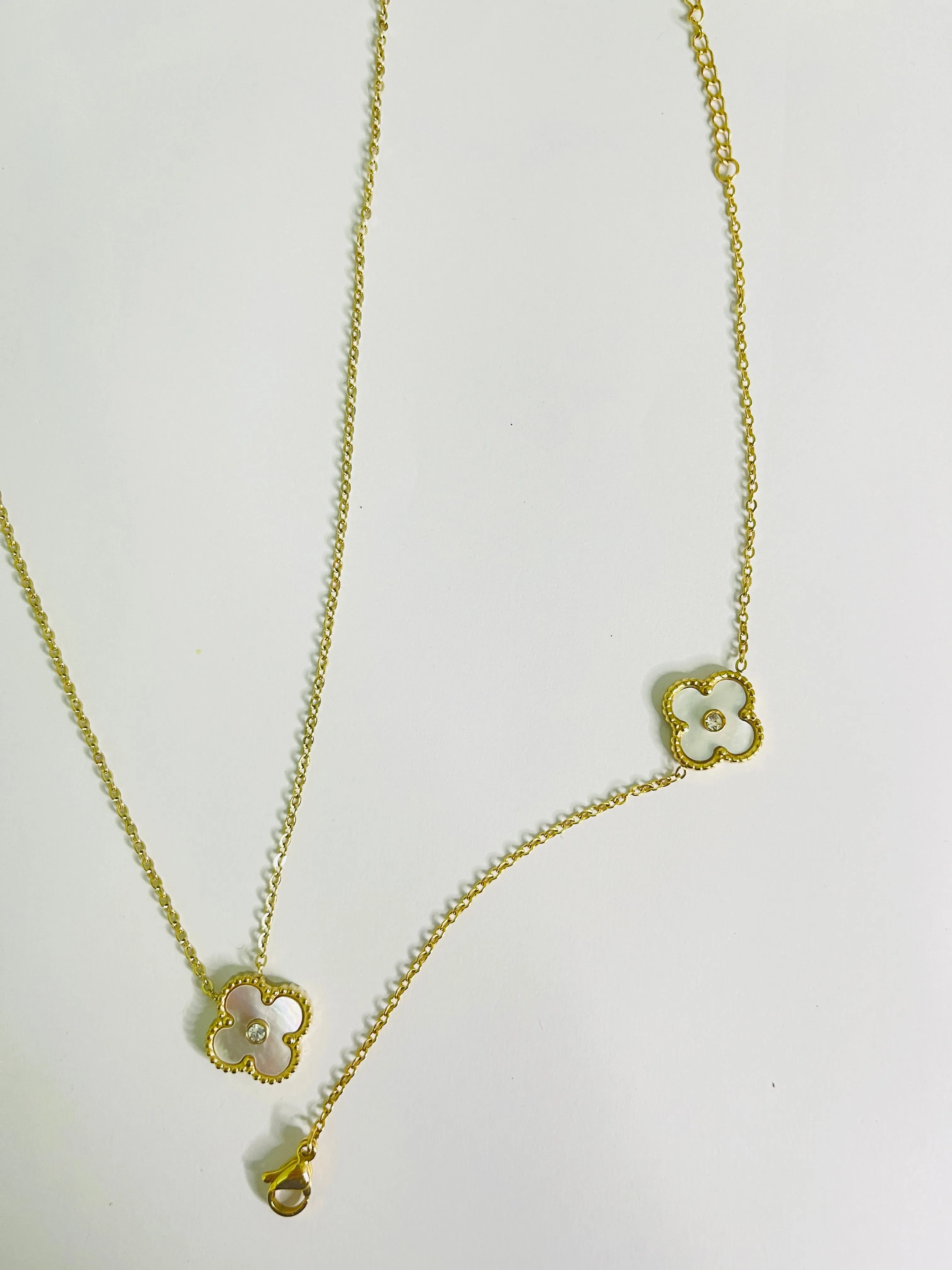Simple Fashionable Style Long Clavicle Chain Necklace And Bracelet X4584808