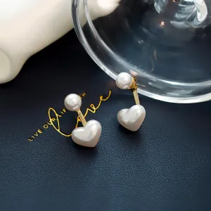 Simple Love Pearl Stud Earrings