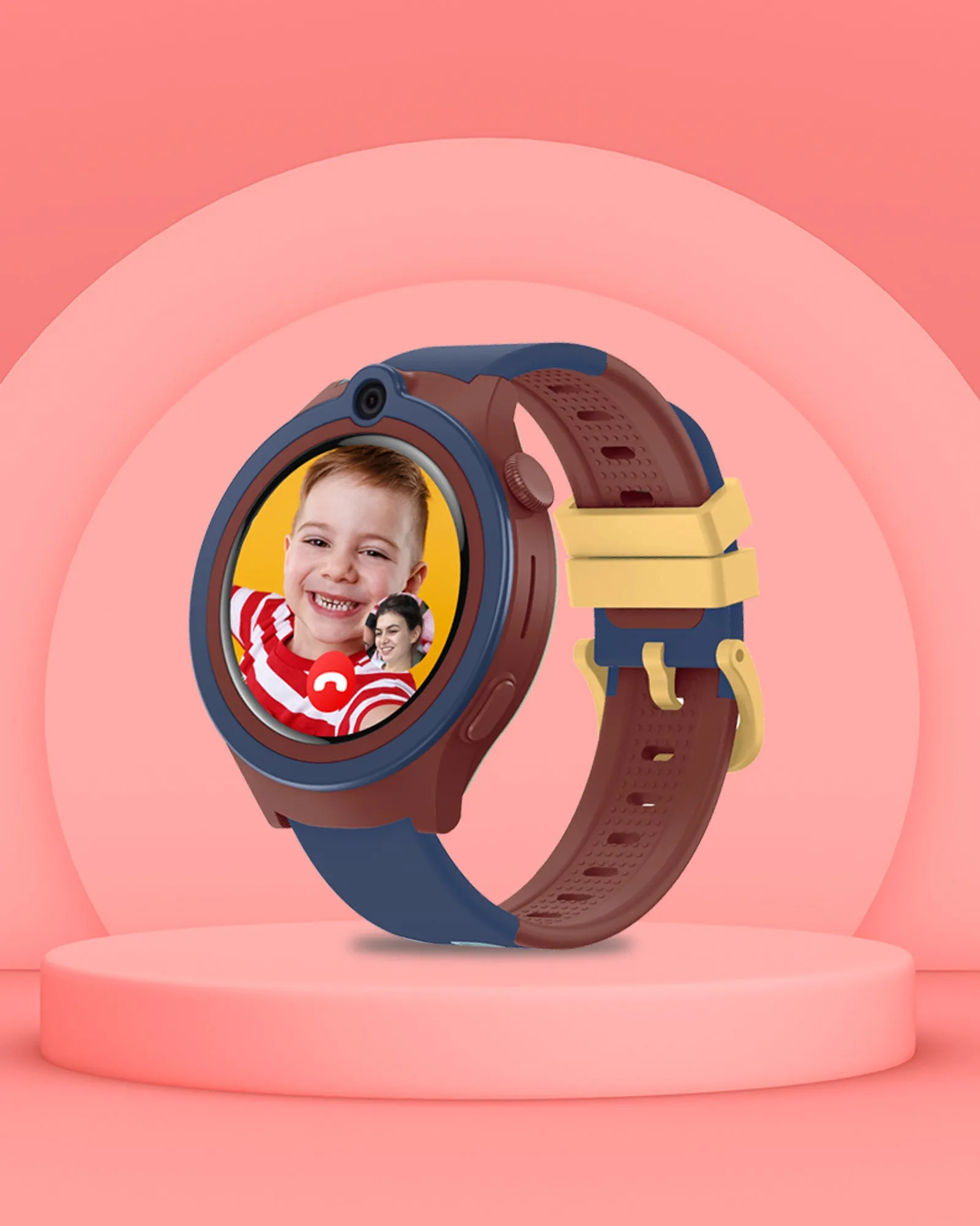 Spiky Cacus 4g Video & Voice Calling Smartwatch with GPS  - Purple