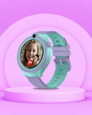 Spiky Cacus 4g Video & Voice Calling Smartwatch with GPS  - Purple