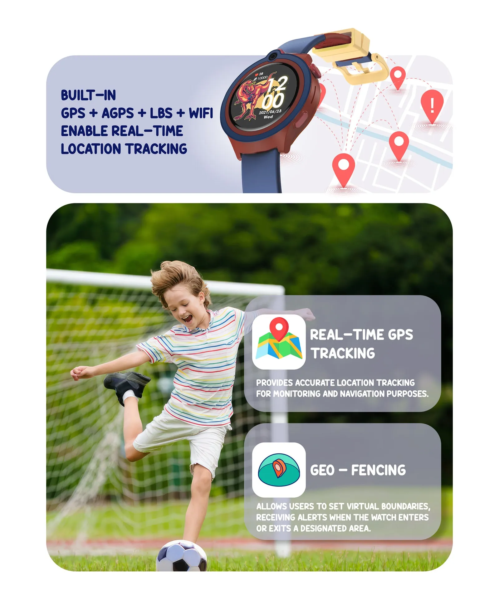Spiky Cacus 4g Video & Voice Calling Smartwatch with GPS  - Purple