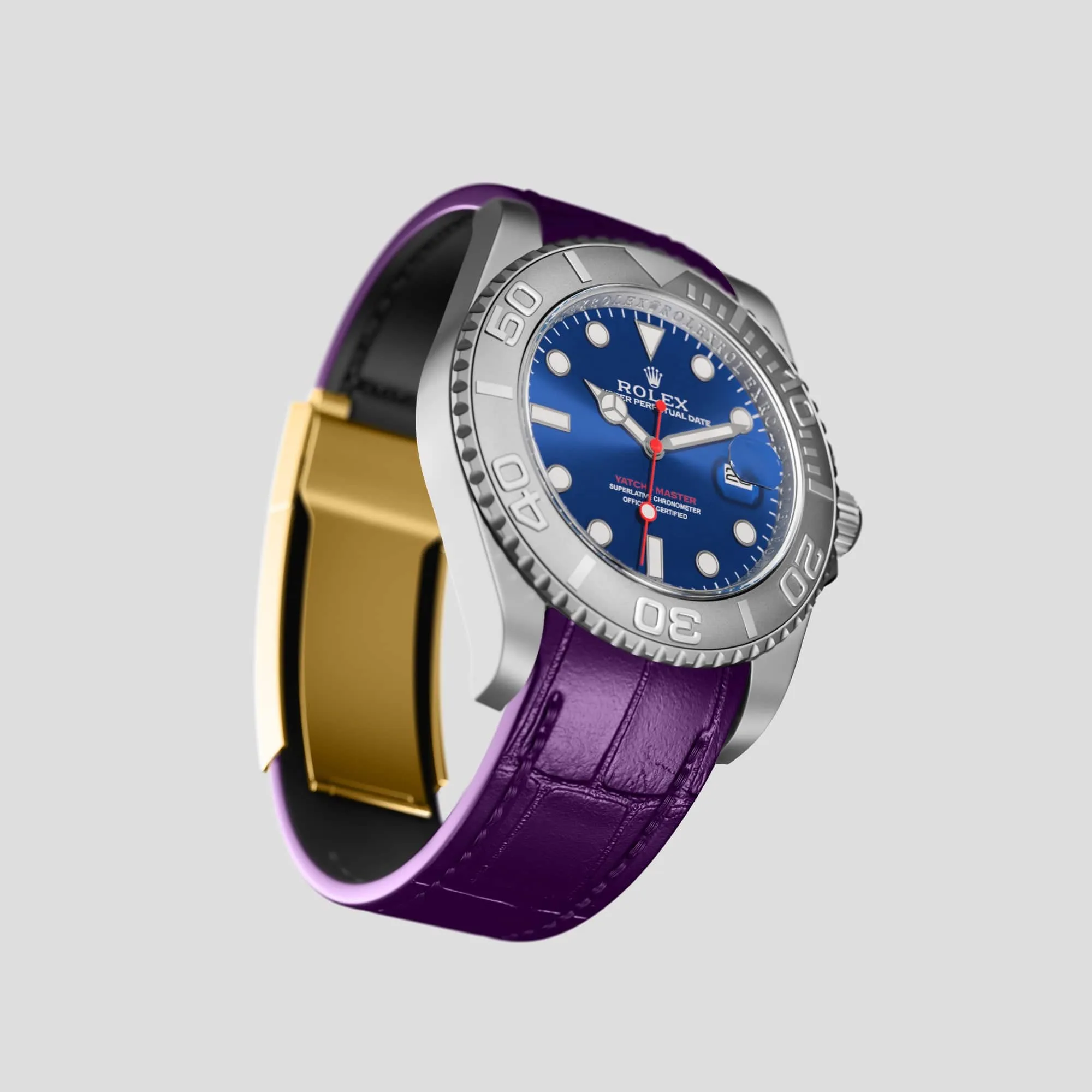 Sport Band For Rolex Yacht-Master 44mm In Alligator