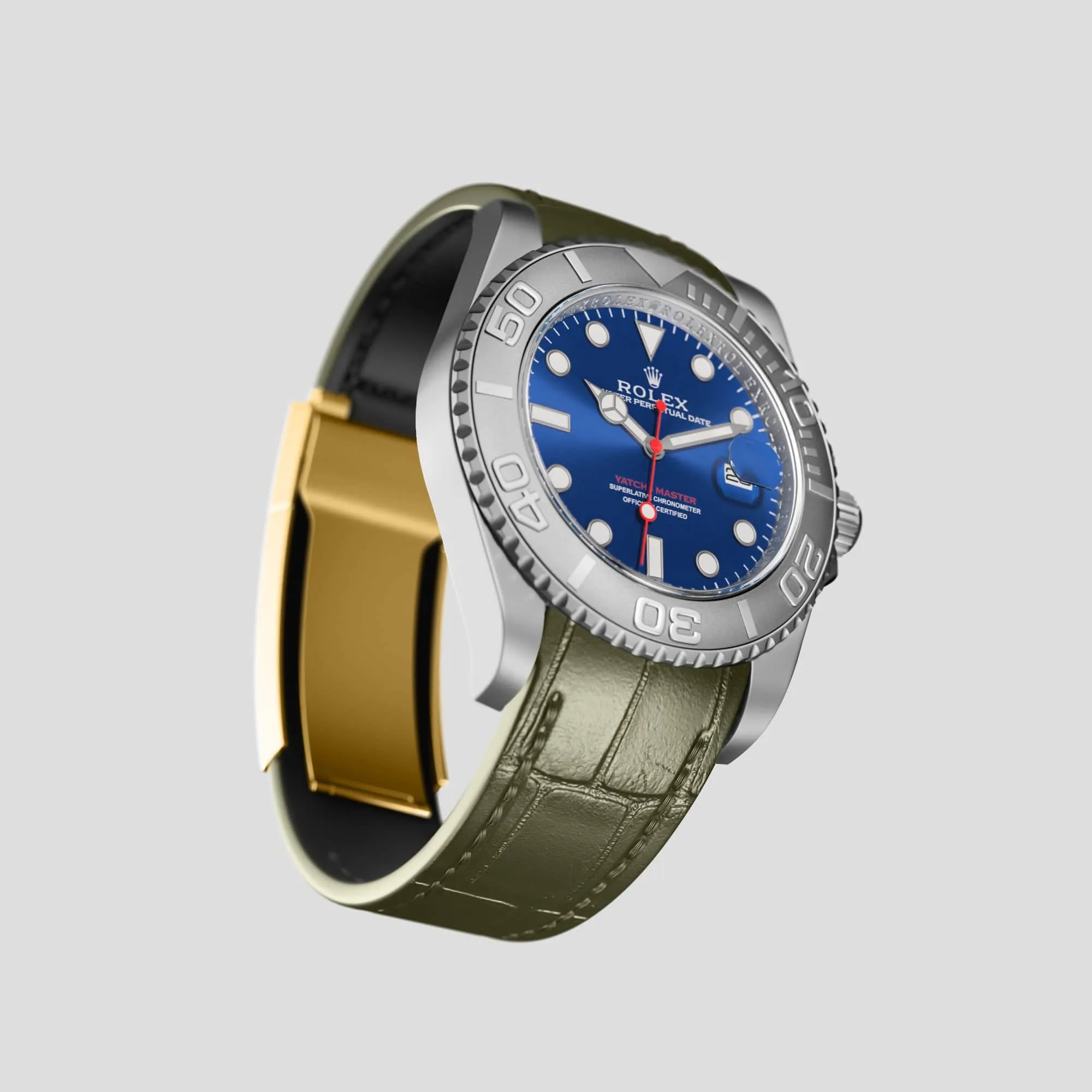 Sport Band For Rolex Yacht-Master 44mm In Alligator