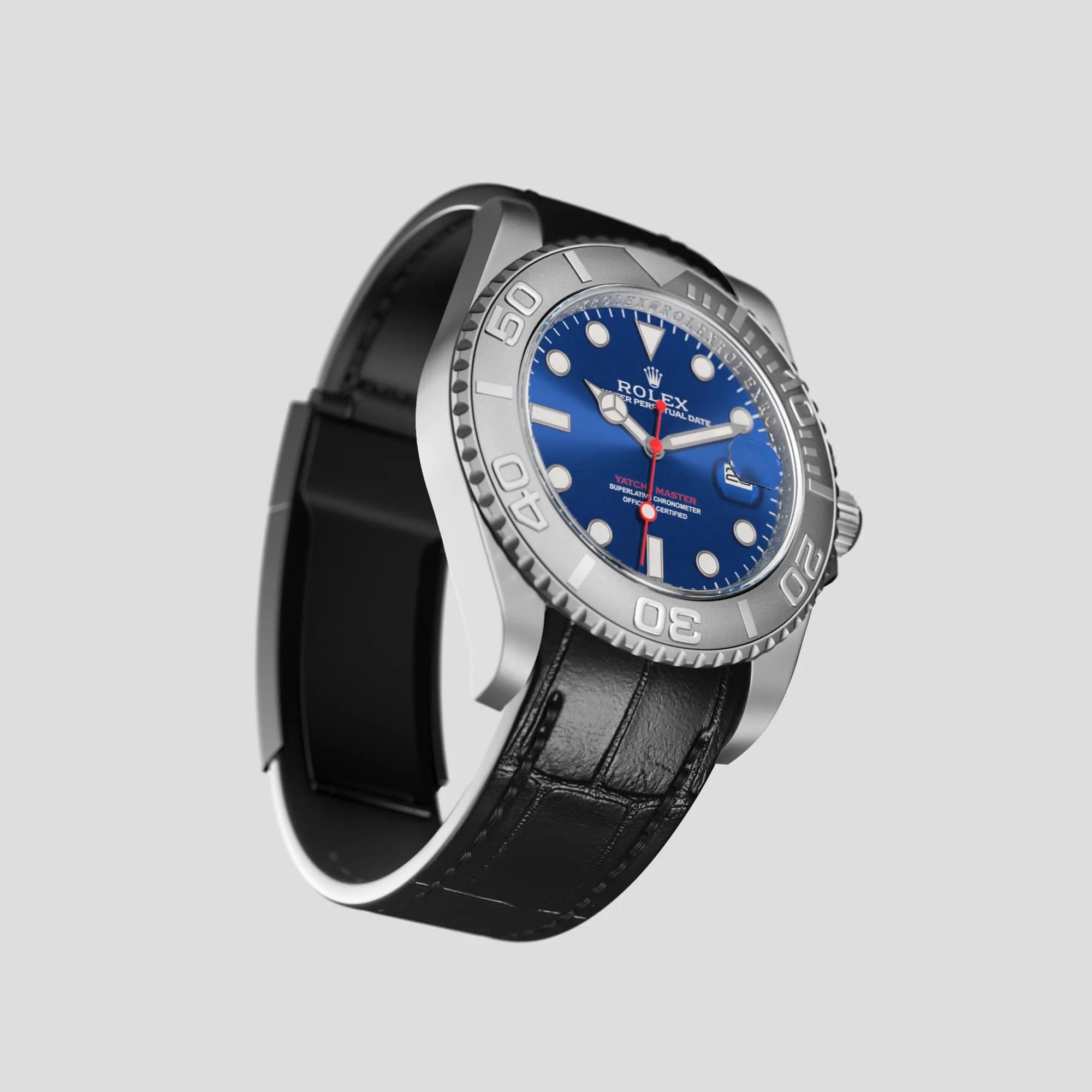 Sport Band For Rolex Yacht-Master 44mm In Alligator