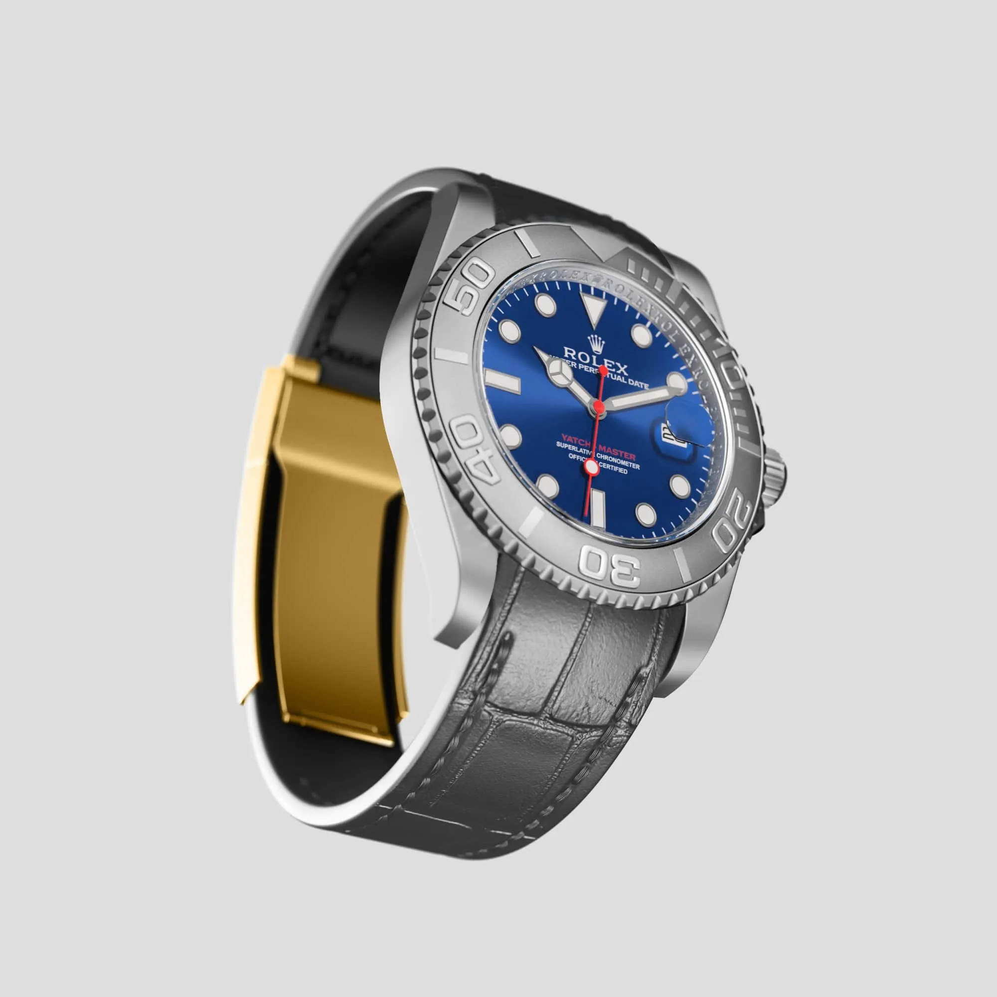 Sport Band For Rolex Yacht-Master 44mm In Alligator
