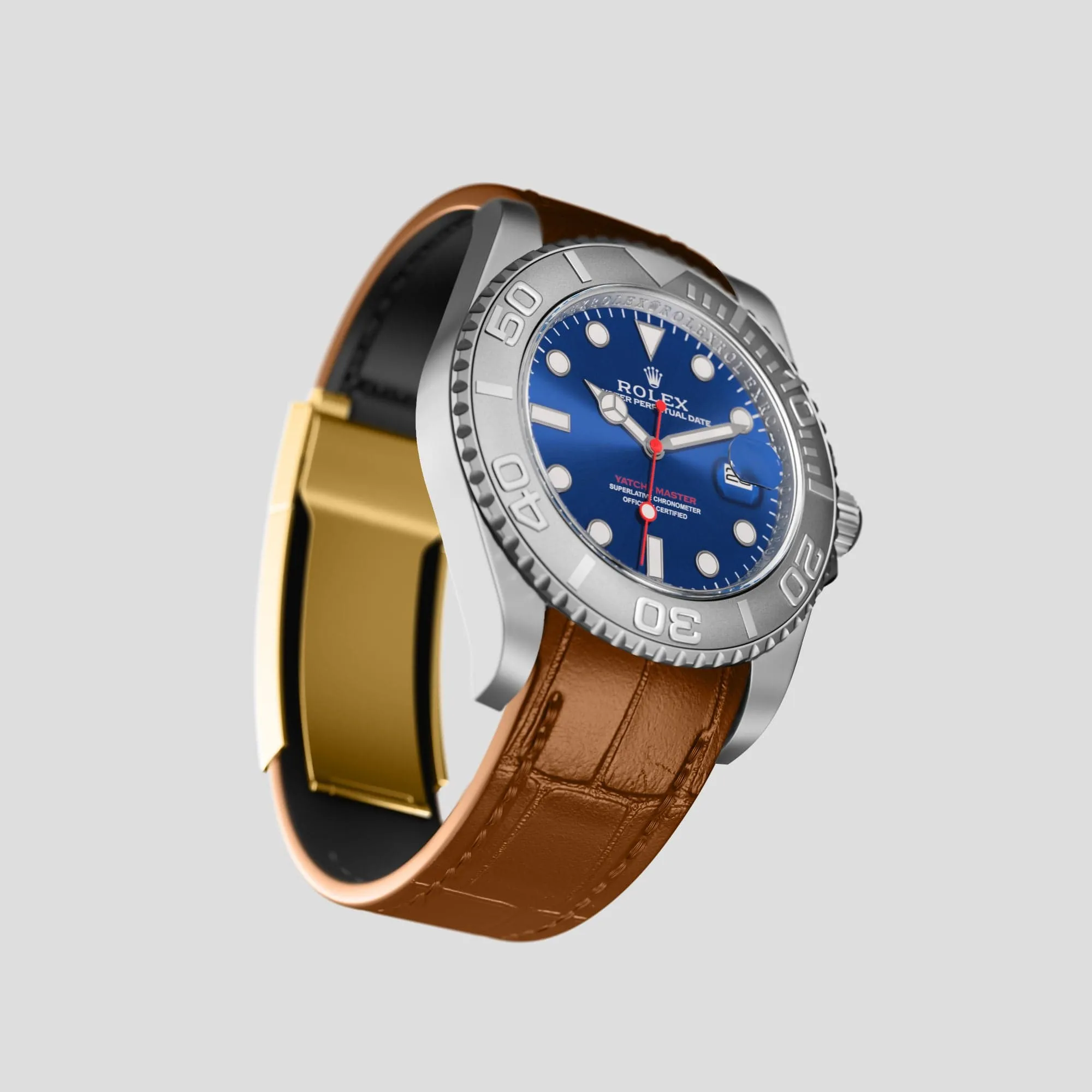 Sport Band For Rolex Yacht-Master 44mm In Alligator