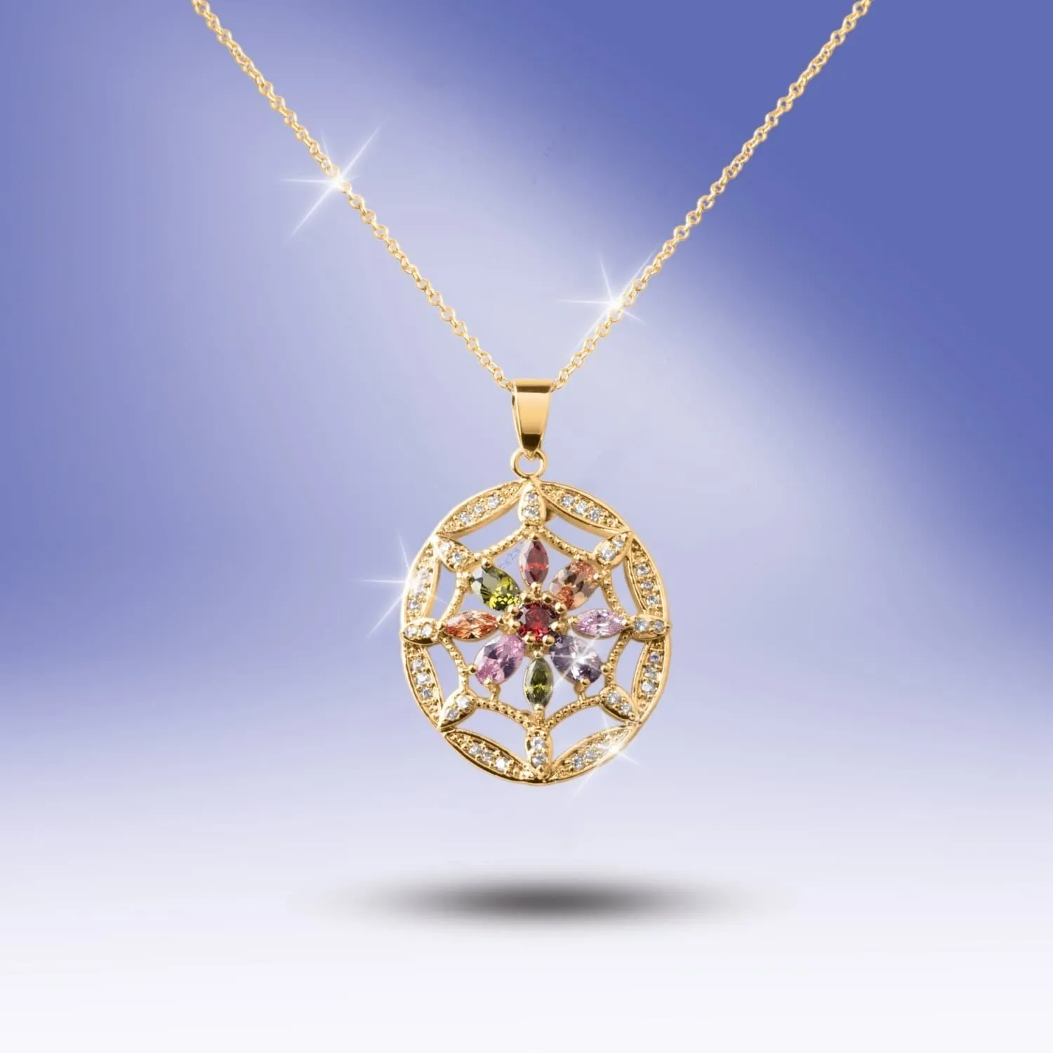 Springtime Web Pendant