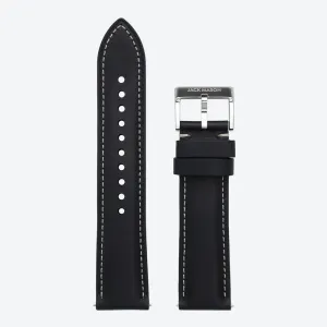 Stitched Leather Strap (Black)