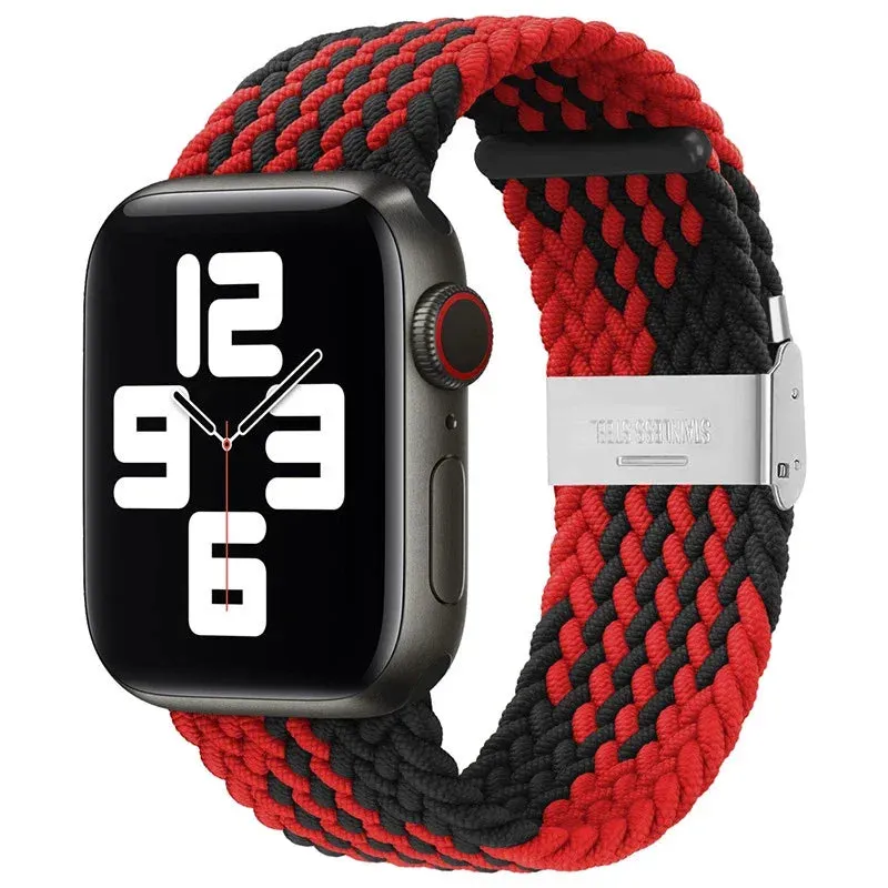 Strap For Apple Watch band 44mm 40mm 45/41mm 49mm 42/46mm 38 Elastic braided bracelet iwatch series 7 se 5 4 6 8 9 10 ultra 3 2