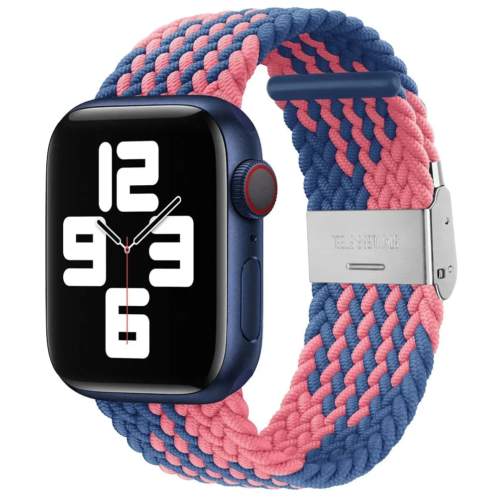 Strap For Apple Watch band 44mm 40mm 45/41mm 49mm 42/46mm 38 Elastic braided bracelet iwatch series 7 se 5 4 6 8 9 10 ultra 3 2