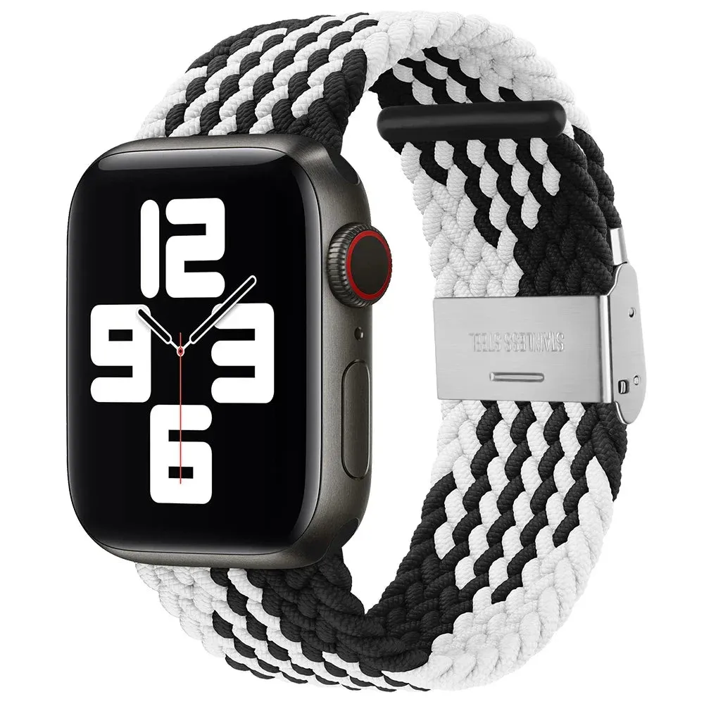 Strap For Apple Watch band 44mm 40mm 45/41mm 49mm 42/46mm 38 Elastic braided bracelet iwatch series 7 se 5 4 6 8 9 10 ultra 3 2