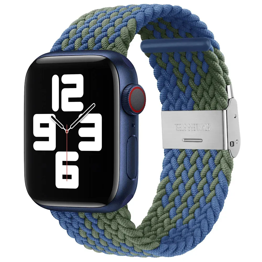 Strap For Apple Watch band 44mm 40mm 45/41mm 49mm 42/46mm 38 Elastic braided bracelet iwatch series 7 se 5 4 6 8 9 10 ultra 3 2