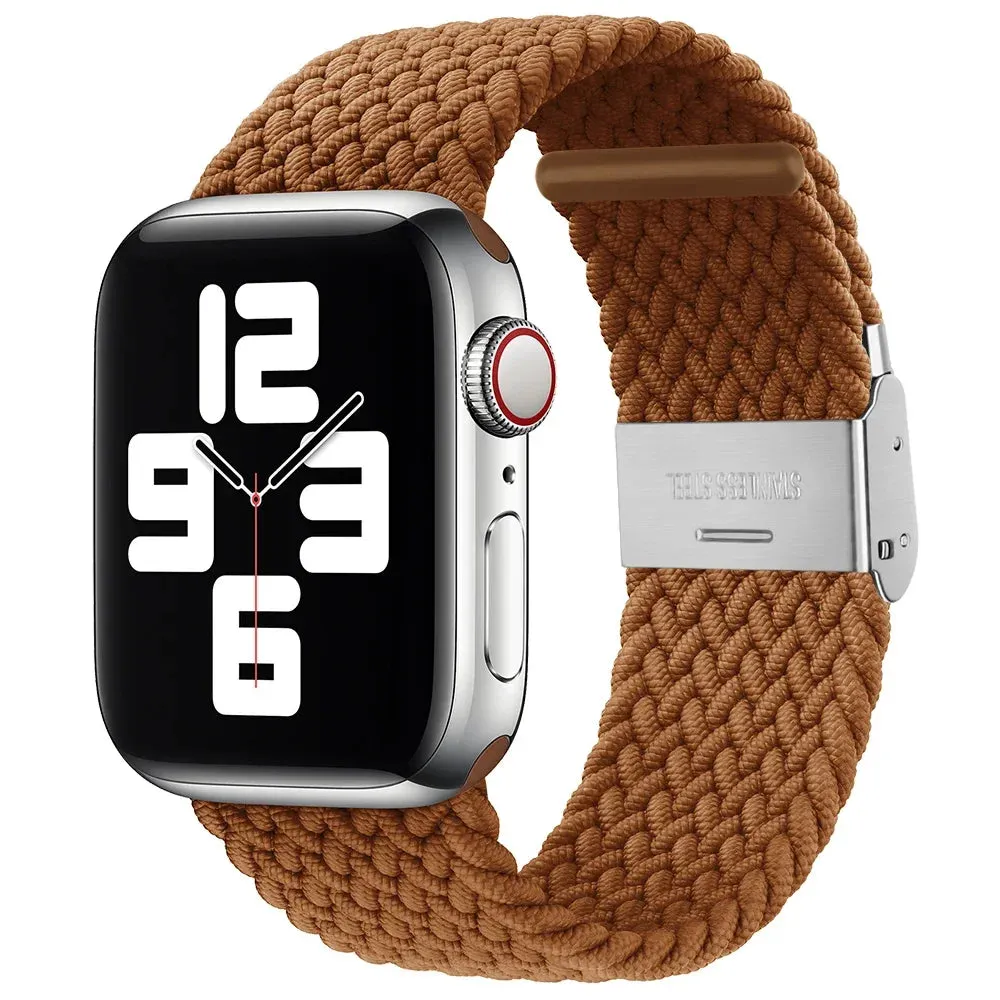 Strap For Apple Watch band 44mm 40mm 45/41mm 49mm 42/46mm 38 Elastic braided bracelet iwatch series 7 se 5 4 6 8 9 10 ultra 3 2