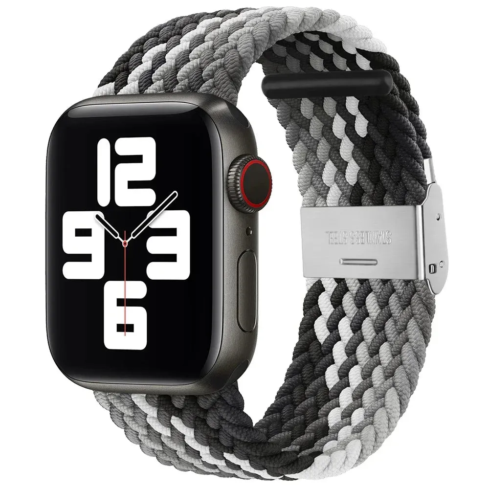 Strap For Apple Watch band 44mm 40mm 45/41mm 49mm 42/46mm 38 Elastic braided bracelet iwatch series 7 se 5 4 6 8 9 10 ultra 3 2