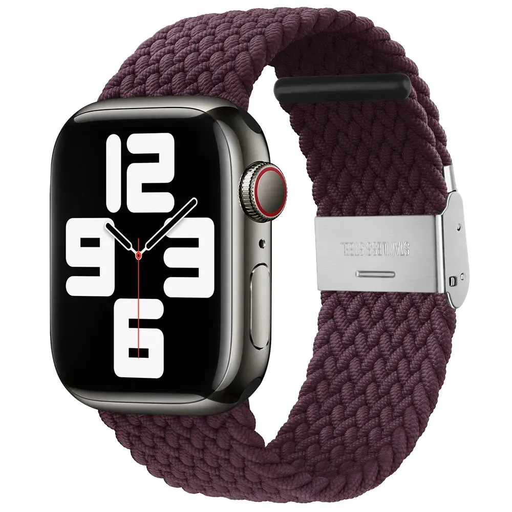 Strap For Apple Watch band 44mm 40mm 45/41mm 49mm 42/46mm 38 Elastic braided bracelet iwatch series 7 se 5 4 6 8 9 10 ultra 3 2