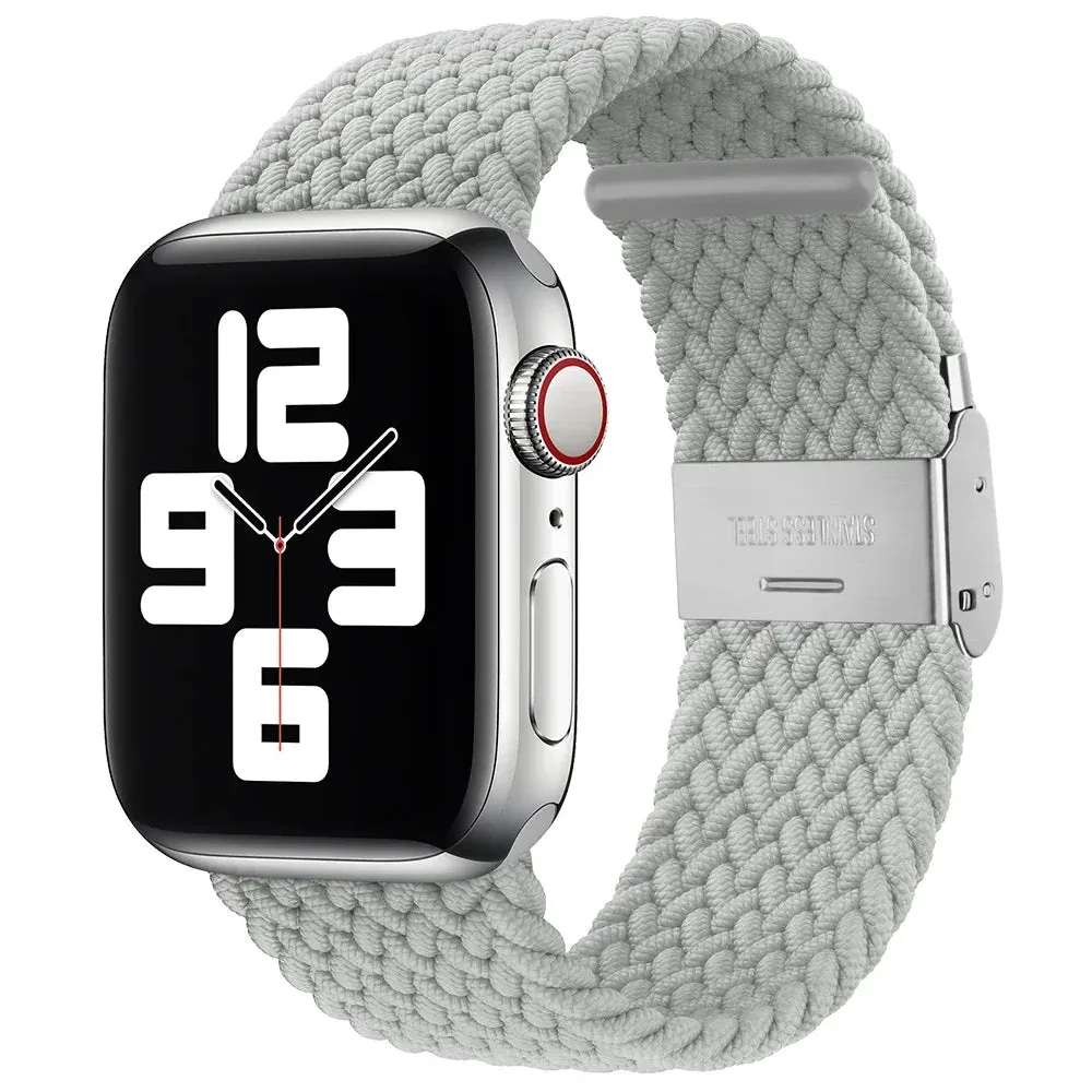Strap For Apple Watch band 44mm 40mm 45/41mm 49mm 42/46mm 38 Elastic braided bracelet iwatch series 7 se 5 4 6 8 9 10 ultra 3 2