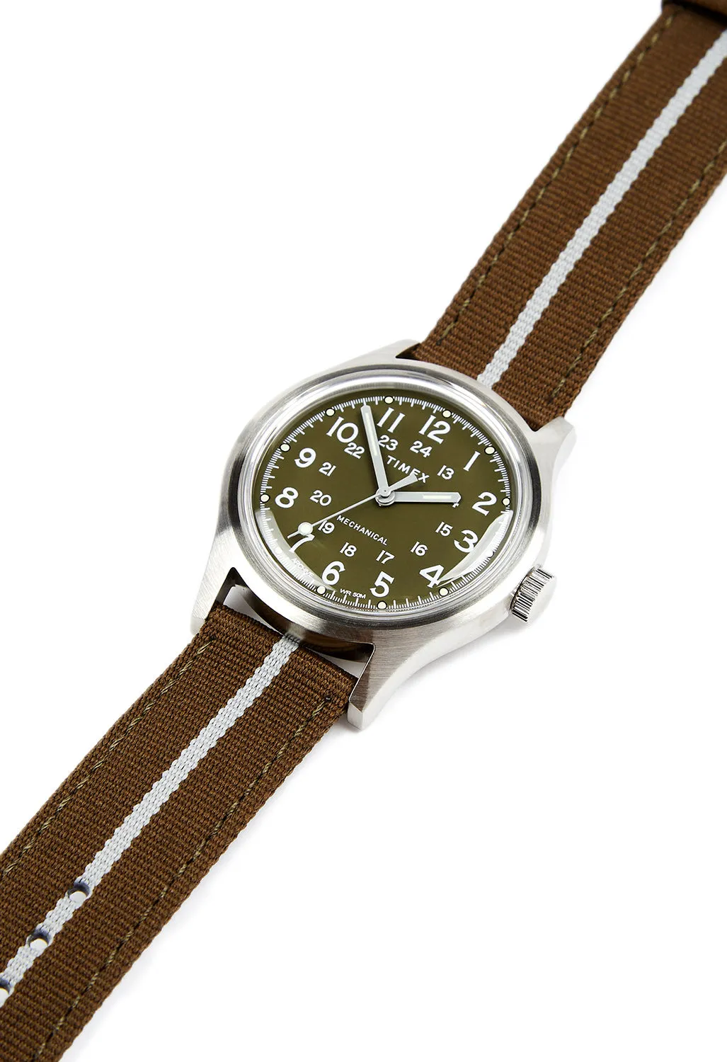 Timex MK1 Mechanical Watch - Stainless Steel / Green / Green