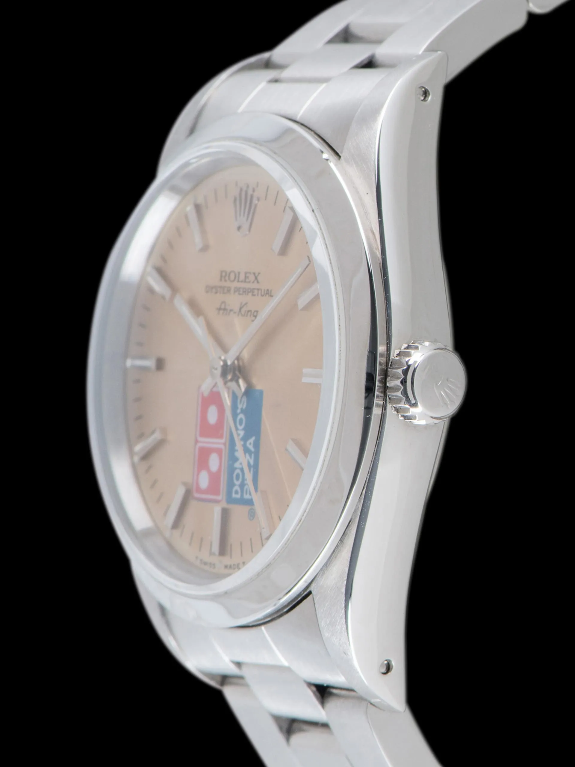 Tropical 1990 Rolex Air-King (Ref. 14000) "Domino's Pizza" W/ Box & Papers