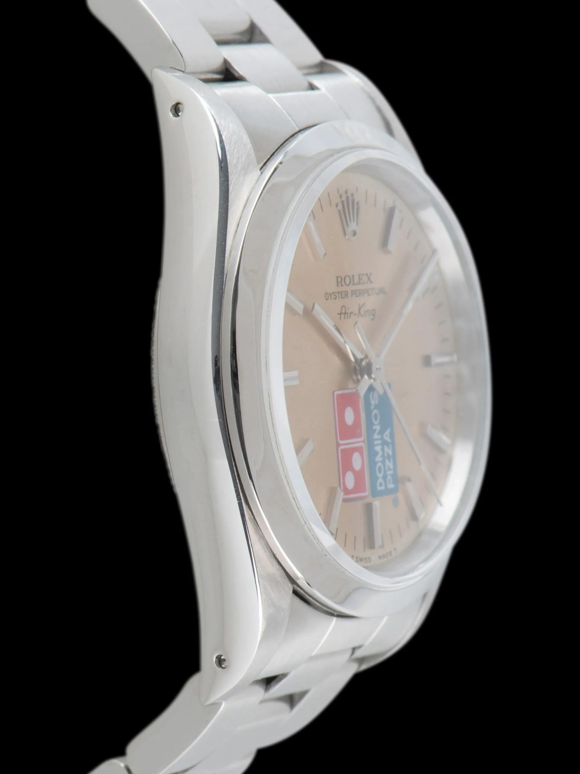 Tropical 1990 Rolex Air-King (Ref. 14000) "Domino's Pizza" W/ Box & Papers