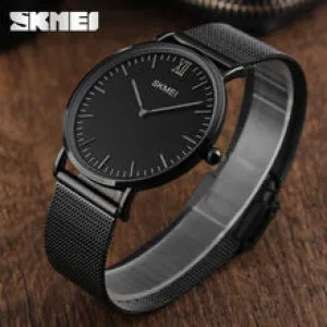 Ultra Thin Quartz Stainless Steel Watches SKMEI Casual