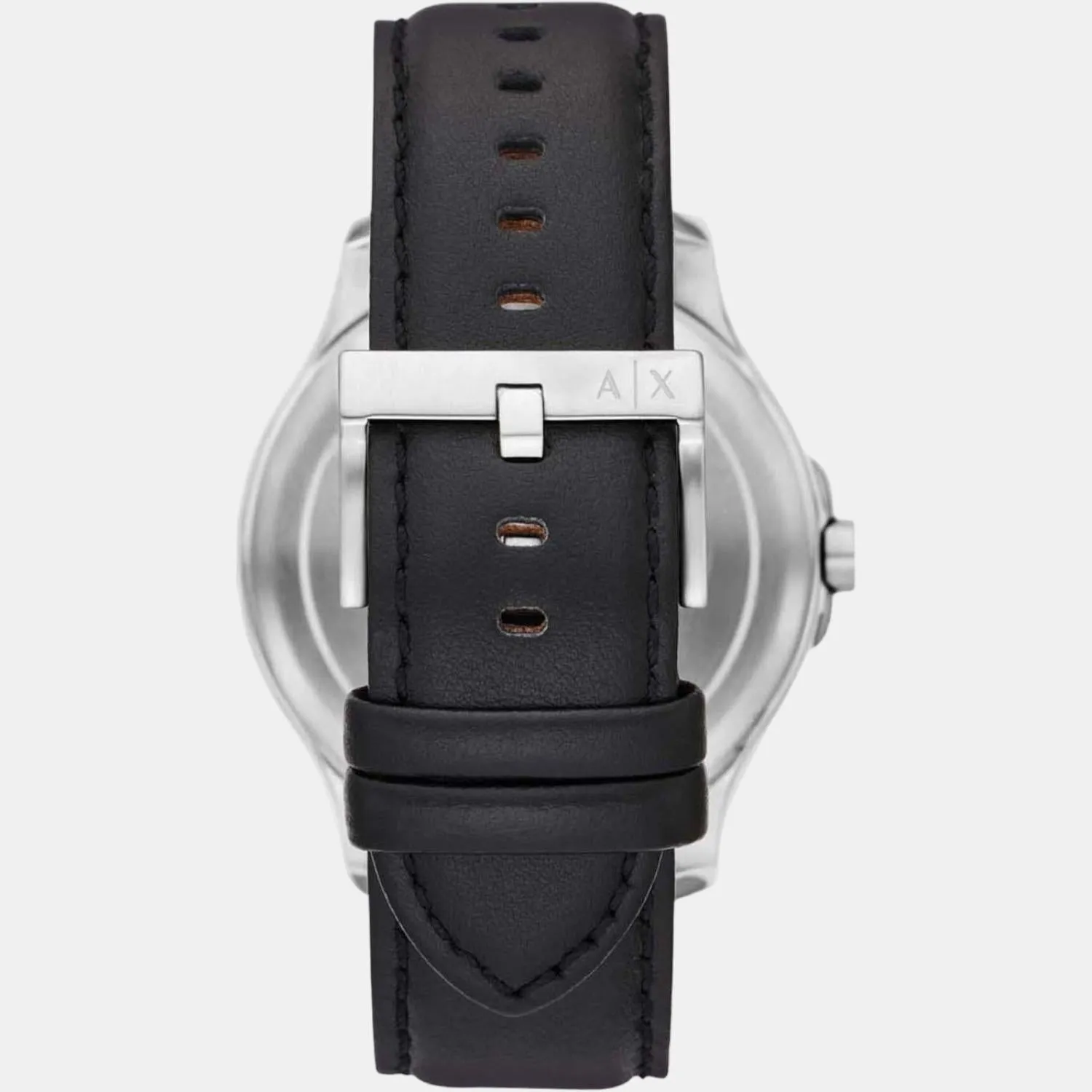 Unisex Grey Analog Leather Automatic Watch AX2445