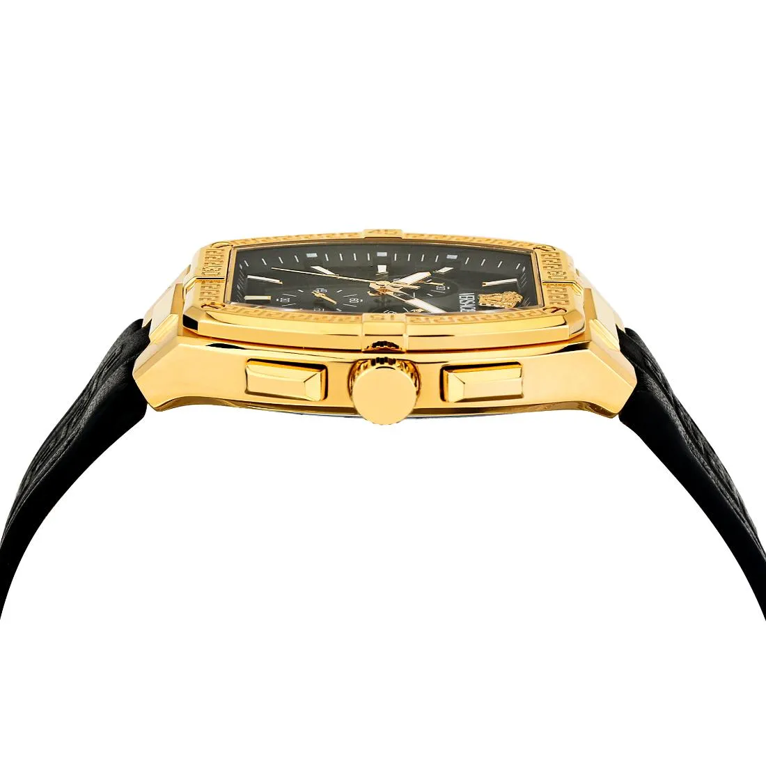 Versace Men 44 X 54.3 mm Size Black Rectangular Dial Analog Watch- VESP00324
