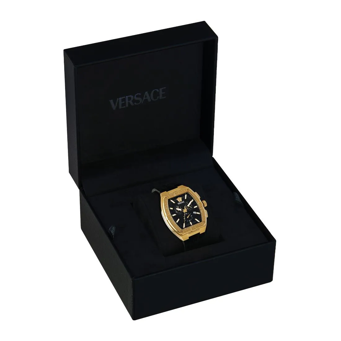 Versace Men 44 X 54.3 mm Size Black Rectangular Dial Analog Watch- VESP00324