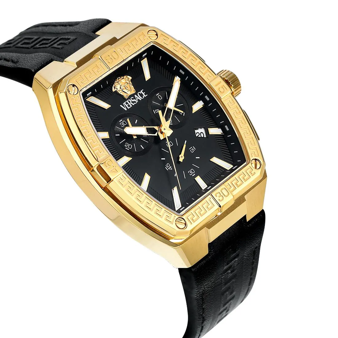 Versace Men 44 X 54.3 mm Size Black Rectangular Dial Analog Watch- VESP00324