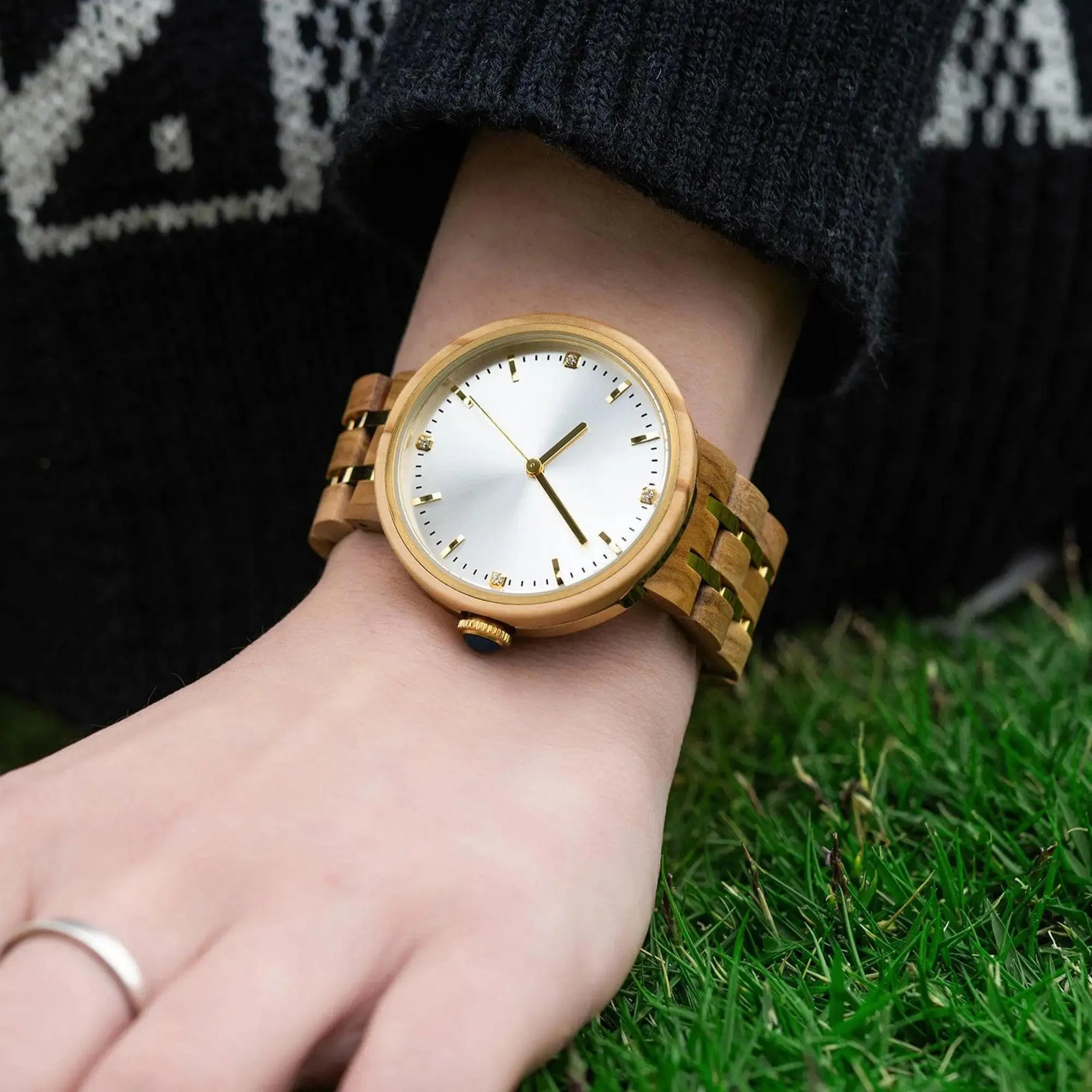 VICTORIA - Olivewood Silver 30MM